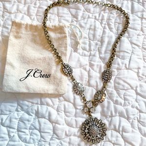J. Crew Crystal Statement Pendant Necklace